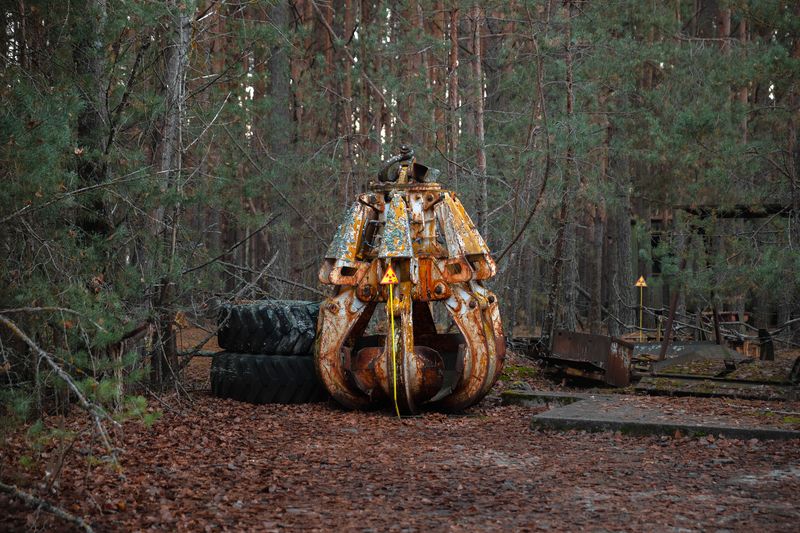 The so-called Claw Of Death from the Chernobyl disaster in the town Pripyat