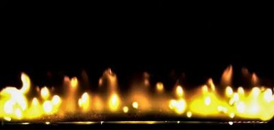 blurry flames on a black background