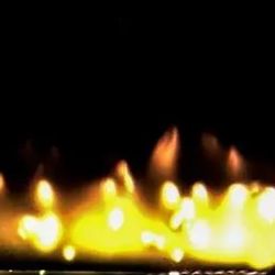 blurry flames on a black background