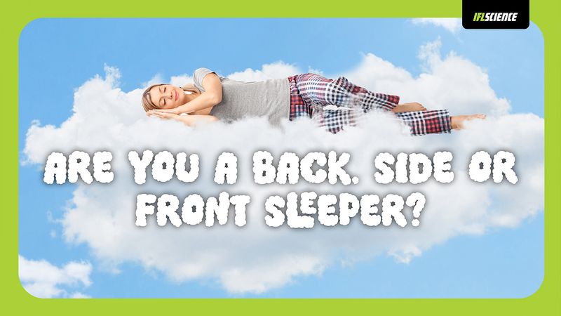 A woman on a cloud.