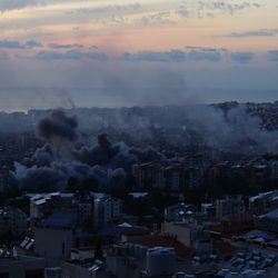 On March 6, 2026, smoke rises from Beirut after an Israeli attack on Lebanonon, which has been implicated in the ongoing Iran conflict.