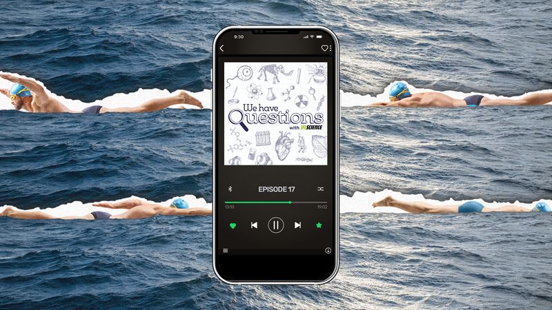 Episode 17 of We Have Questions playing on a smartphone
