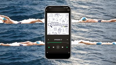 Episode 17 of We Have Questions playing on a smartphone