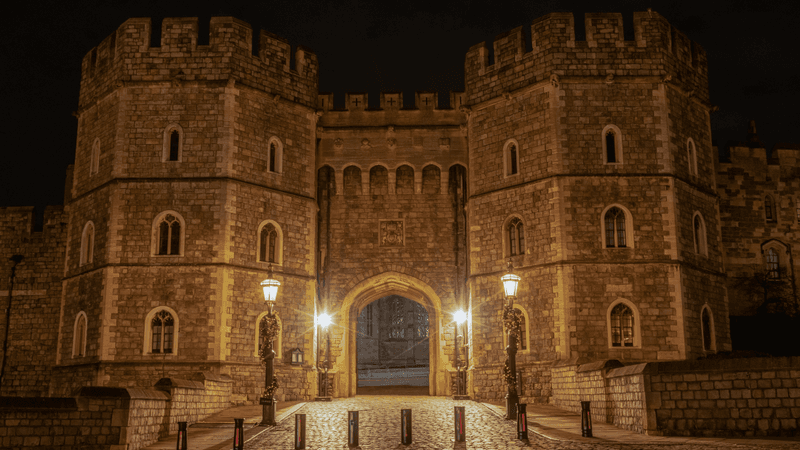 windsor castle at night