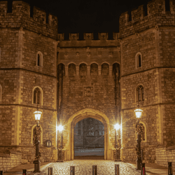 windsor castle at night