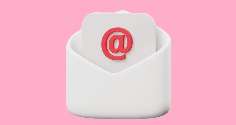 The At @ sign on a letter
