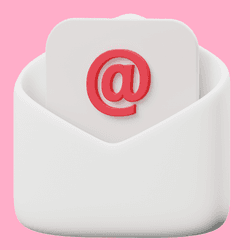 The At @ sign on a letter