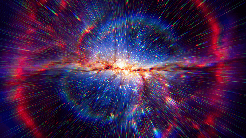 Artist impression of the Big Bang.