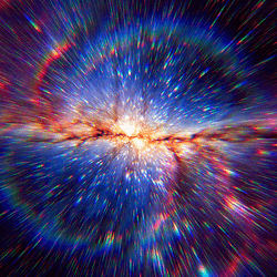 Artist impression of the Big Bang.