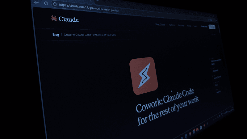 Claude AI opened in a browser.