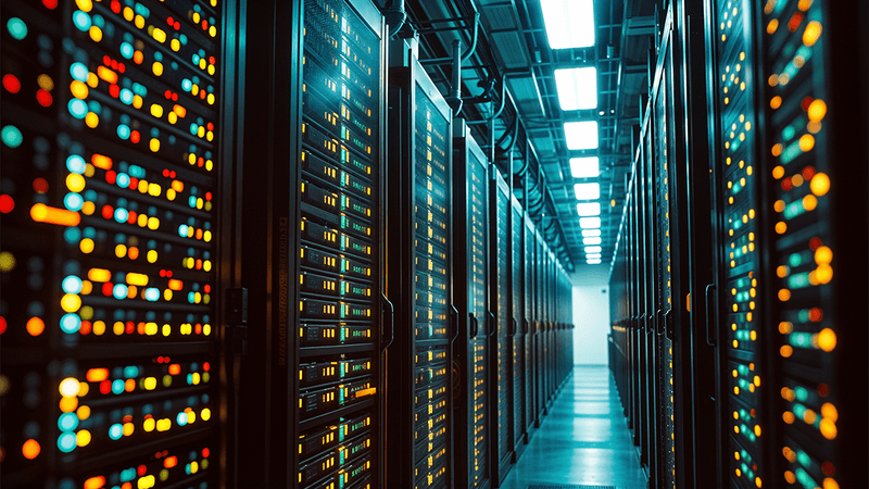 A server room.