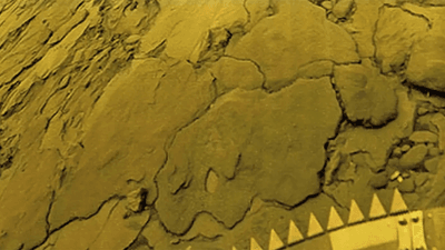The surface of Venus, as photographed by the Soviet Venera 14 probe.